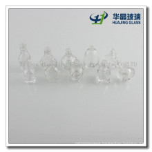 Clear Empty Custom Nail Polish Glass Bottle with Brush